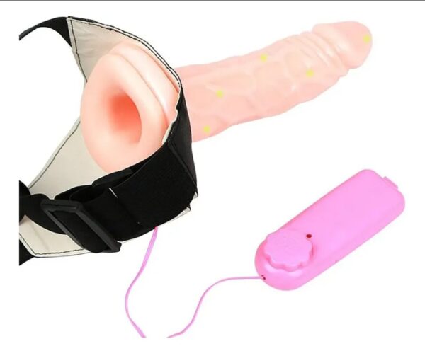 Arnés con funda peneana vibratoria - Imagen 3